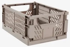 MILAS Plastkasser|Kurv B25xL34xH15cm foldbar Grå