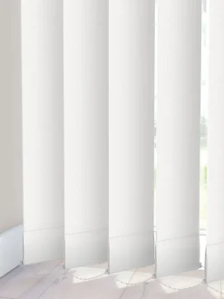 ROGEN Lysdæmpende Gardiner|Lamelgardin 100x250cm Hvid