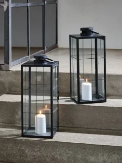 VILLADS Lanterner|Lanterne B20xL20xH50cm sort