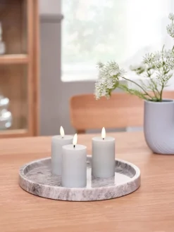 ASMUND Led Lys|LED bloklys Ø5xH8cm