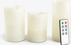 KRISTJAN Led Lys|LED bloklys 3 stk/pk