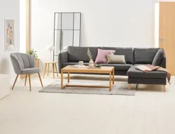 HOLMDRUP Lænestole|Lænestol grå/eg