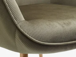 HUNDESTED Lænestole|Lænestol t fløjl/egefarve Grøn