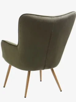 HUNDESTED Lænestole|Lænestol t fløjl/egefarve Grøn