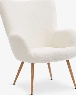 HUNDESTED Lænestole|Lænestol teddy/egefarve Råhvid