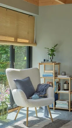 HUNDESTED Lænestole|Lænestol teddy/egefarve Råhvid