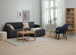 UDSBJERG Lænestole|Lænestol velour/sort Blå