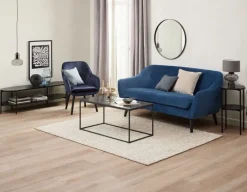 UDSBJERG Lænestole|Lænestol velour/sort Blå