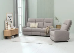 VONSILD Lænestole|Lænestol elektronisk lysegrå