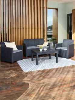 MOLDE Loungesæt|Loungesæt 4-pers. grå