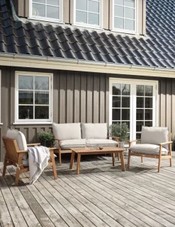 RYDDET Loungesæt|Loungesæt 4.5-pers. hårdttræ