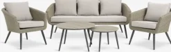 SANDBAKKE Loungesæt|Loungesæt 5-pers. natur