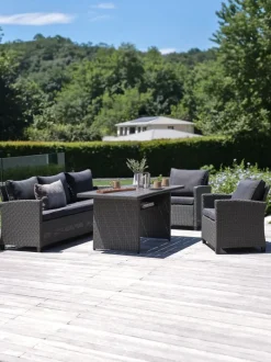 THISE Loungesæt|Loungesæt 5-pers. grå