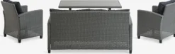 VISBY Loungesæt|Loungesæt 4-pers. grå