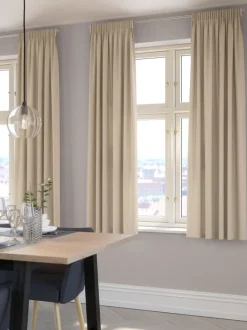 AMUNGEN Mørklægningsgardiner|Lysdæmpende gardin 1x140x175 Sand