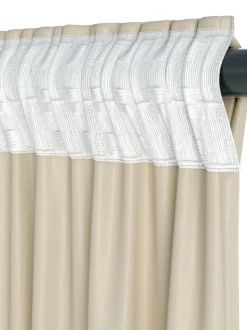 AMUNGEN Mørklægningsgardiner|Lysdæmpende gardin 1x140x175 Sand