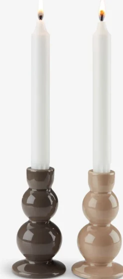 ANDREAS Lysestager|Lysestage Ø7xH13cm assorteret