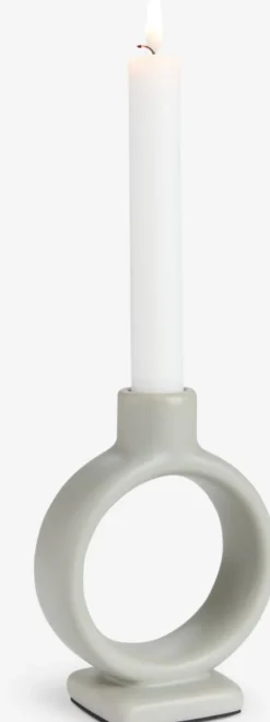 THORSTEN Lysestager|Lysestage B6xL11xH15cm grøn