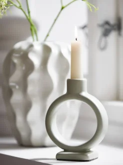 THORSTEN Lysestager|Lysestage B6xL11xH15cm grøn