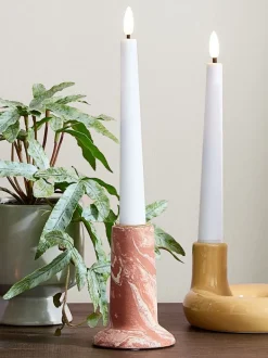 URBAN Lysestager|Lysestage Ø7xH10cm terrakotta