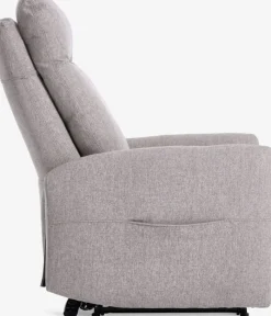 VONSILD Lænestole|Massagestol lysegråt stof