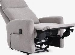 VONSILD Lænestole|Massagestol lysegråt stof