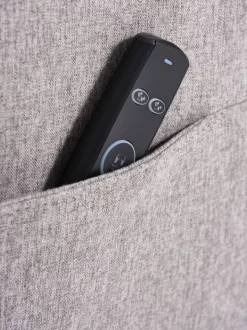 VONSILD Lænestole|Massagestol lysegråt stof