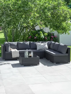 EG Loungesæt|Modul loungesæt 6-pers. sort