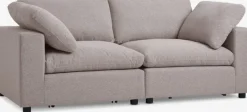 LUNDBY Sofaer Med Chaiselong|Hjørnesofaer|Modulsofa 2-pers. sandfarvt stof