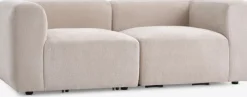 SKEJBY Sofaer Med Chaiselong|Hjørnesofaer|Modulsofa 2-pers. sandfarvet stof