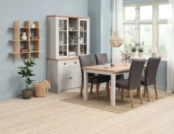 MARKSKEL Skænke Og Vitrineskabe|Skænke Og Vitrineskabe|Overdel 2 låger lys /egefarve Grå