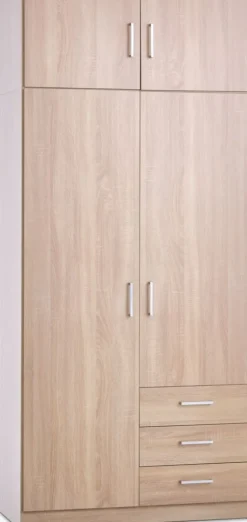 FANDRUP Tilbehør Til Garderobeskabe|Garderobeskabe|Overskab 97x41 2 låger lys eg Lyseg