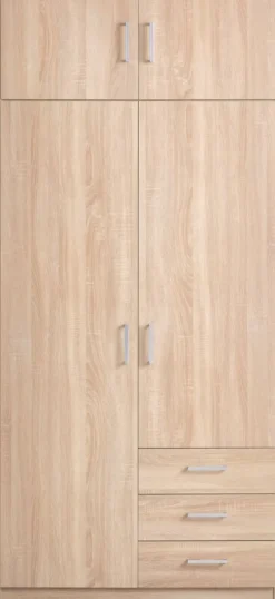 FANDRUP Tilbehør Til Garderobeskabe|Garderobeskabe|Overskab 97x41 2 låger lys eg Lyseg