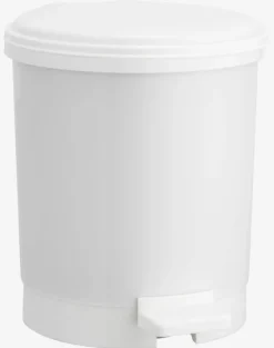 UTBY Badeværelsesopbevaring|Personlig Velvære|Pedalspand 3L plast hvid