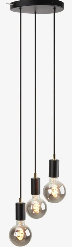 MAGNAR Lamper|Pendel 3-i-1 Ø22xH220cm sort