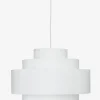 TYGE Lamper|Pendel Ø35xH29cm hvid