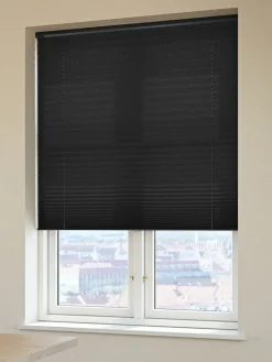 HOVDEN Lysdæmpende Gardiner|Plisségardin 80x160 trådløst Sort