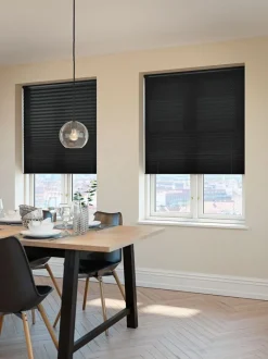 HOVDEN Lysdæmpende Gardiner|Plisségardin 80x160 trådløst Sort