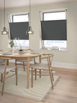 HVEN Mørklægningsgardiner|Plisségardin mørklægning 60x130cm up/down Grå