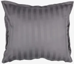 NELL Pudebetræk|Pudebetræk satin 60x63/70 grå Antracitgrå