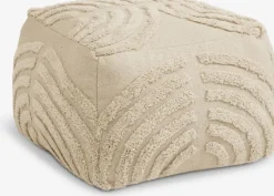 HYLKE Puffer|Puffer|Puf 60x60 lyst stof