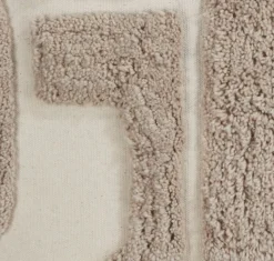 DVERGFAKS Pyntepuder|Pyntepude 45x45 grå/beige