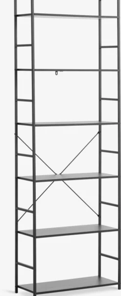 ASTRUP Reoler Og Rumdelere|Reoler Og Rumdelere|Reol 6 hylder sort