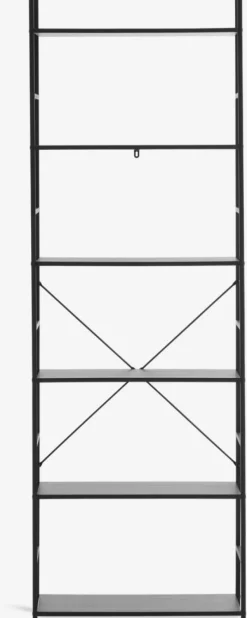 ASTRUP Reoler Og Rumdelere|Reoler Og Rumdelere|Reol 6 hylder sort