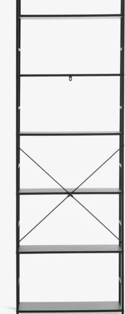 ASTRUP Reoler Og Rumdelere|Reoler Og Rumdelere|Reol 6 hylder sort