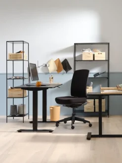 HORBELEV Reoler Og Rumdelere|Reoler Og Rumdelere|Reol 5 hylder bred sort