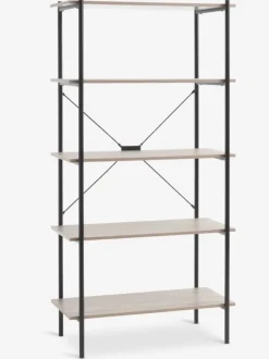 VANDBORG Reoler Og Rumdelere|Reoler Og Rumdelere|Reol 5 hylder eg/sort