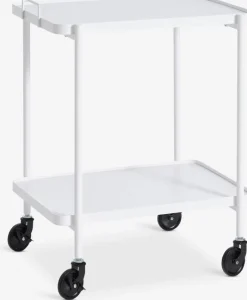 GANGSTED Småopbevaring Diverse|Rullebord 2 hylder Hvid