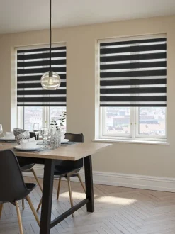 ALSTEN Duo Rullegardiner|Rullegardin Duo 60x180cm m/kassetter Sort