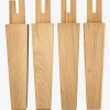 BEDLEG CONICAL OAK Sengeben Og Tilbehør|Sengeben B6xL6xH23cm eg 4 stk/pk